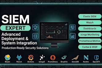 deploy and configure elastic, wazuh siem platforms