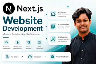 build your nextjs website with free deployment