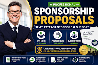 draft a sponsorship proposals for nonprofits and events