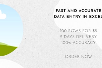 do fast and accurate data entry in excel