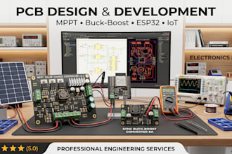 design pcb layout for iot buck boost and mppt solar power converter systems