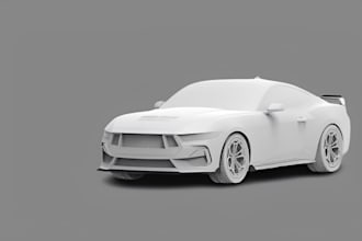 create custom 3d vehicle models concept cars for games, animation, rendering