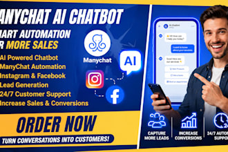 create ai chatbot for instagram facebook and manychat