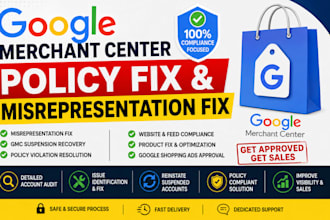 fix gmc misrepresentation policy issues suspension google merchant shopping ads
