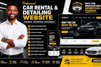 car detailing website car wash website auto repair website car rental website