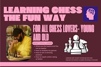 be your chess coach and provide fun personalised lessons