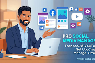 be your professional social media manager and youtube expert