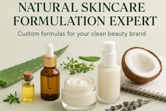 develop custom skincare and haircare cosmetic formulations
