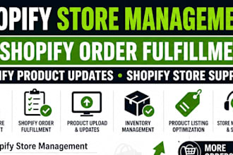 manage shopify drop shipping store shopify order fulfillment or products update