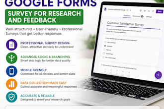 create a professional google forms survey for research