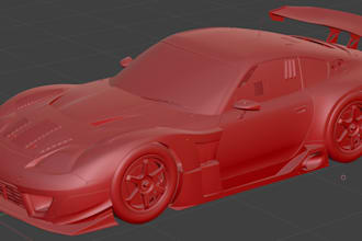 design 3d car model body kits car parts widebody kit automotive design for print