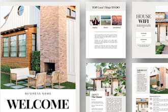 design real estate ebook, lead magnet PDF, buyer seller guide canva