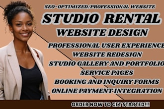 studio rental website photography studio website studio booking recording studio