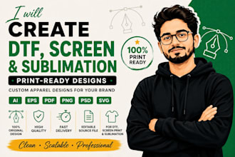create print ready dtf printing, and sublimation