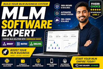 build custom MLM website and software with commission system