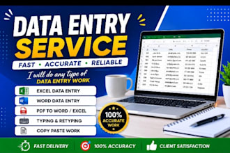 accurate data entry and web research