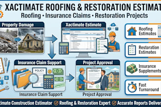 estimate roofing restoration projects using xactimate construction estimating