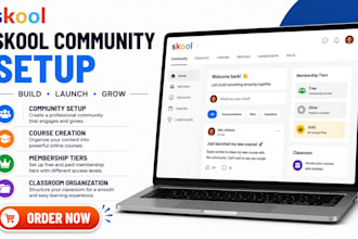 skool community setup skool online course creation, skool membership tier