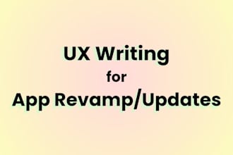 ux writing for app