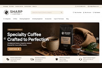 build coffee shopify store coffee website coffee shop private label coffee store
