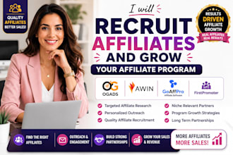 recruit quality affiliate and grow your affiliate program