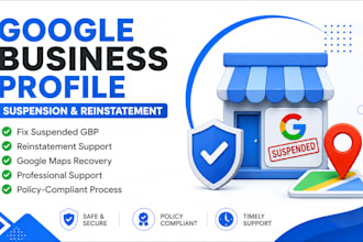 reinstate suspended google my business profile listing and fix gmb suspension