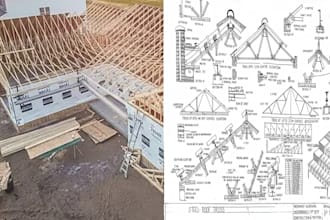 roof truss design, timber framing, wood structure, roof framing, truss layout