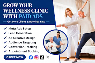 manage meta ads for clinics, therapists, med spas and healthcare businesses