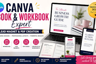 design canva ebook workbook design lead magnet pdf book design