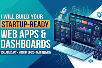 build your mvp, saas web app, dashboard or startup platform