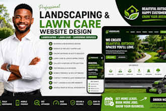lawn care website landscaping website gardening website pressure washing website