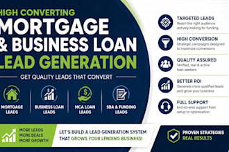generate mortgage leads business loan leads mca leads mortgage website