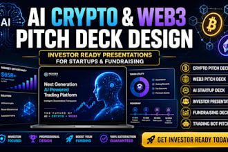 design ai crypto and web3 pitch deck for investors and fundraising