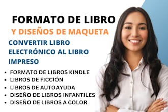 maquetación de libros para amazon KDP, composición tipográfica y publicación