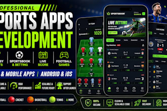 develop fantasy football app, livescore app, sports platform and sport website