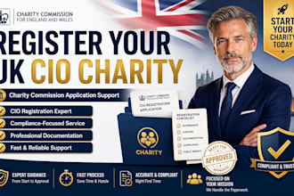 register your UK cio charity with charity commission approval