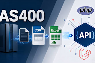 transform as400 files and integrate the data with any API