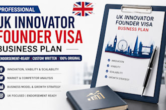 write a UK innovator founder visa business plan
