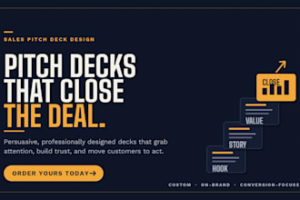 create a sales pitch deck for your business, products, or services