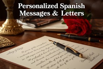 write personalized messages, letters and texts in spanish
