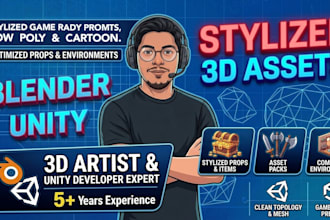 model 3d low poly assets and environments for your game