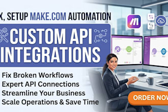 setup made com automation make com automation ,make com made com API integration