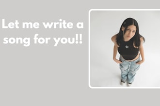 write a song for you
