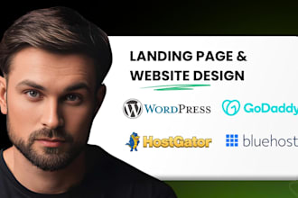 godaddy wordpress bluehost hostgator landing page business website online store