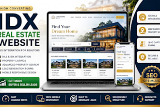 build idx real estate website with mls integration for realtors