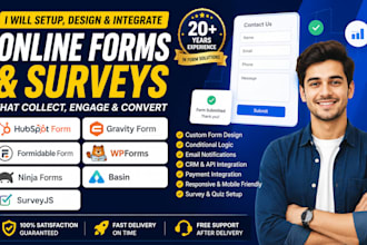 hubspot form tally gravity form formidable form wpform ninja form basin surveyjs
