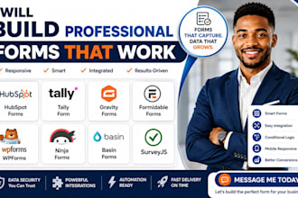 hubspot form tally gravity form formidable form wpform ninja form basin surveyjs
