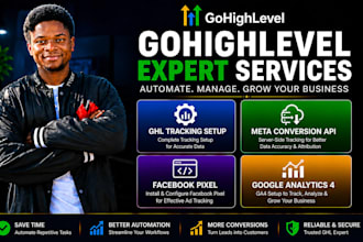 set up google analytics, fb pixel, facebook conversion api in gohighlevel