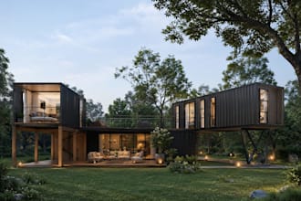 design tiny houses, shipping container house, shops, apartment, hotel and more