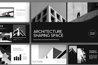design architecture portfolio pitch deck firm slides proposal presentation canva